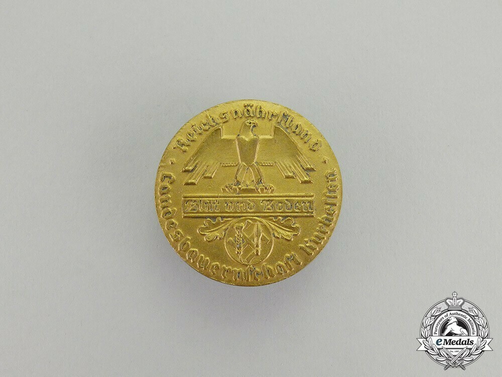 State+farmers%27+group+kur hesse+badge%2c+faithful+service+decoration+for+40+years+1