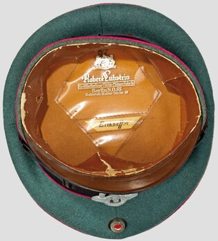 German Fire Protection Police NCO/EM's Visor Cap Interior