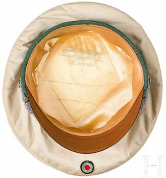 German Police Officer's Summer Visor Cap Interior