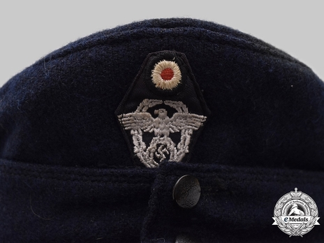 Firefighters Volunteer Enlisted Ranks Visored Field Cap Insignia Detail
