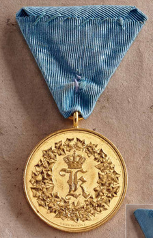 Medal for the Arts and Sciences, Type III, Small (in gold) Reverse