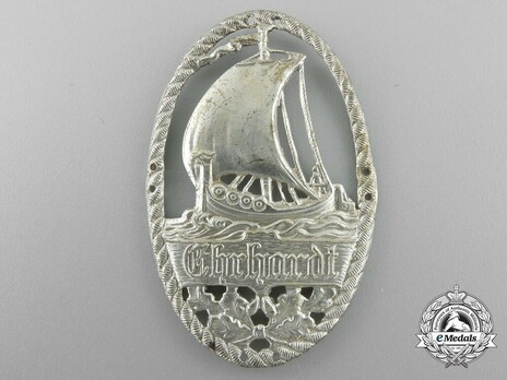 Marine Brigade Ehrhardt Sleeve Insignia (in aluminium) Obverse