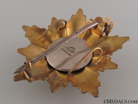Grand Cordon Breast Star (with Eagle suspension, 1972-) Reverse