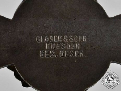 Saxon Military Association Confederation Medal, III Class Reverse Detail