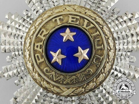 Order of the Three Stars, I Class Breast Star Obverse Detail