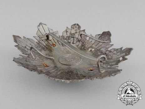 2nd Class Breast Star (white distinction) (with Fleur de Lys and Royal Crown) (Gold and Silver) Reverse