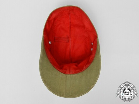 Afrikakorps Heer Staff NCO/EM's Visored Field Cap with Soutache Interior