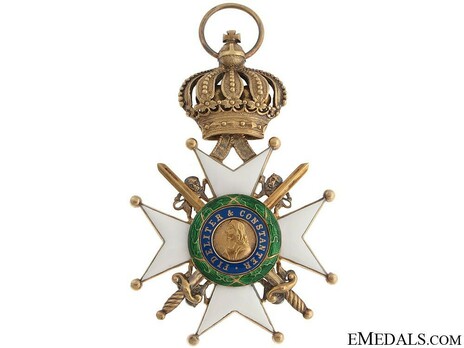 House Order of Saxe-Ernestine, Type II, Military Division, I Class Knight (in silver gilt) Obverse