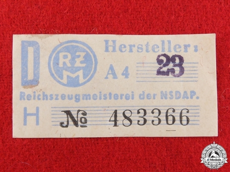 NSDAP Politischer Leiter-Anwärter Type II Ort Level Armband RZM Tag