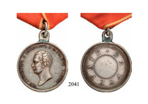 Medal for Zeal, Type III, in Silver (1855)