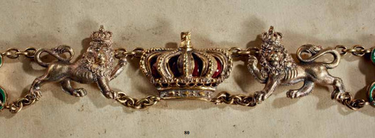 House Order of Saxe-Ernestine, Military Division, Collar Obverse