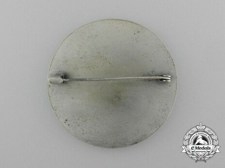 Tyrolean Marksmanship Gau Achievement Badge, Type II, in Silver Reverse