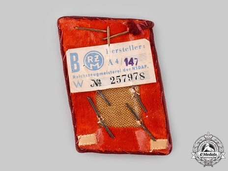 NSDAP Ober-Gemeinschaftsleiter Type IV Gau Level Collar Tabs Reverse