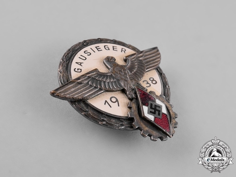 National Trade Competition Victors' Badge, Type II, in Silver (1938) Obverse
