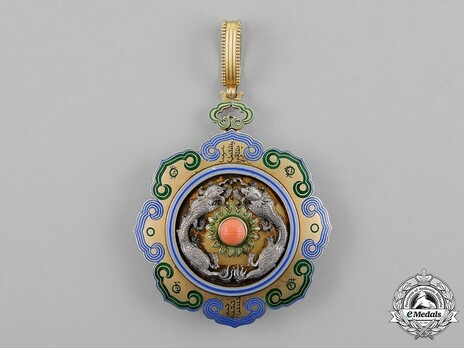 Order of the Double Dragon, Type I, II Class, II Grade Obverse