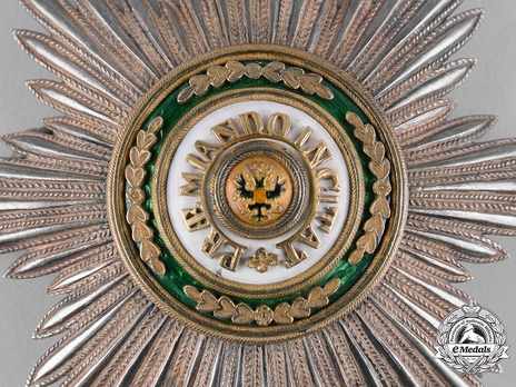 Order of Saint Stanislaus, Type II, Civil Division, I & II Class Breast Star (for non-christians) Detail