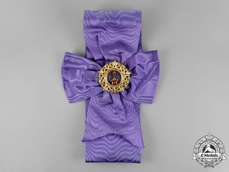 Order of the Grand Star of Yugoslavia, Type II, I Class Badge Obverse