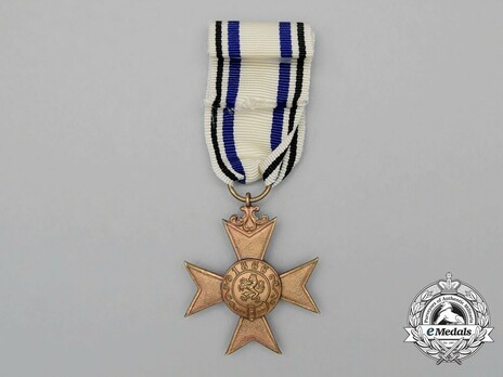 Order of Military Merit, Civil Division, III Class Military Merit Cross (without crown) Reverse