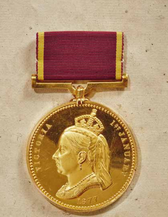 Empress+of+india+medal%2c+gold%2c+obv+