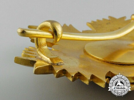 Order of the Throne, Grand Cordon Breast Star Reverse Detail