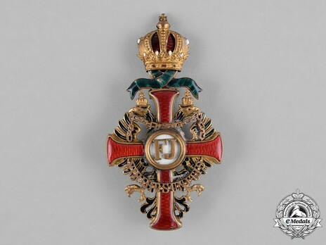 Order of Franz Joseph, Type II, Military Division, Officer (enamelled pendilia) Obverse