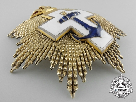 3rd Class Breast Star (white distinction) (1900) Obverse