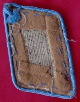 NSDAP Blockleiter Type II Ort Level Collar Tabs Reverse
