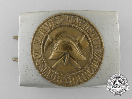 Firefighters Traditional Enlisted Ranks Belt Buckle (variation 1) Obverse