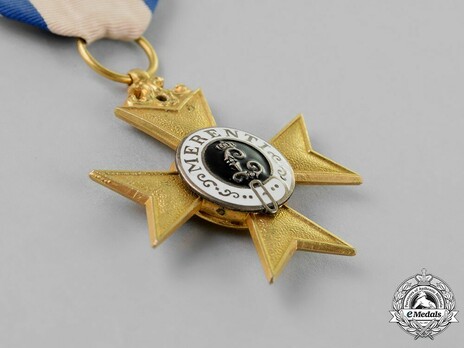 Order of Military Merit, Civil Division, I Class Military Merit Cross (without crown) Obverse