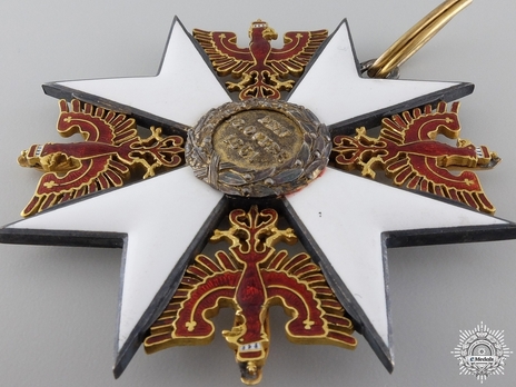 Order of the Red Eagle, Type V, Military Division, Grand Cross (in gold) Reverse