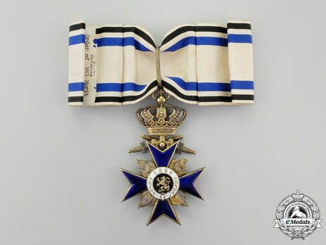 Order of Military Merit, Military Division, II Class Cross (with crown) Reverse