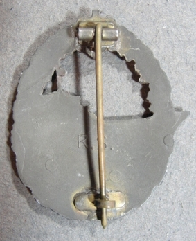 Destroyer War Badge, by R. Souval Reverse