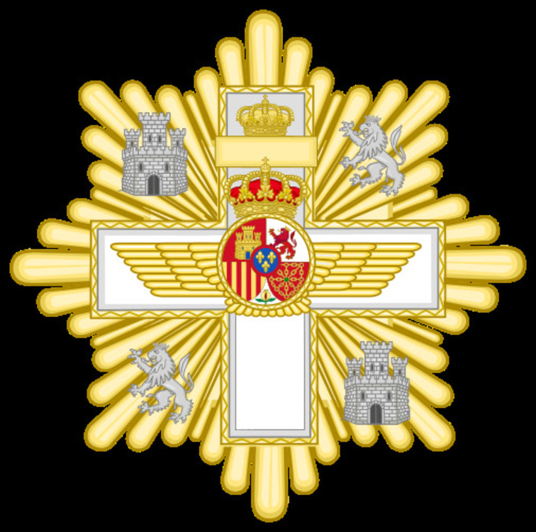 506px grand cross of the aeronautical merit %28spain%29   white decoration.svg