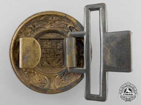 Firefighters Regional Officer Belt Buckle (Mecklenburg version) Reverse