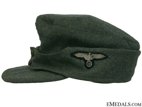 Waffen-SS NCO/EM's Visored Field Cap M43 (two button version) Left