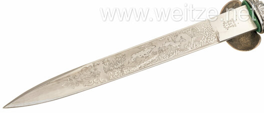 Deutsche Jägerschaft Luxury Hunting Knife by Alcoso Reverse Blade