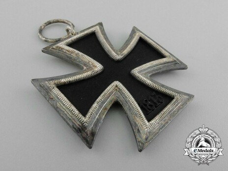 Iron Cross II Class, by Deschler, #1, L/10 (regular frame, "1") Reverse