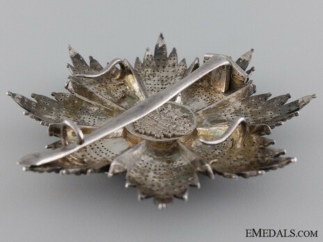 Royal Order of Merit of St. Michael, I Class Cross Breast Star (by Halley) Reverse