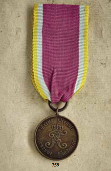 Reserve Long Service Decoration, Bronze Medal (in copper) Obverse