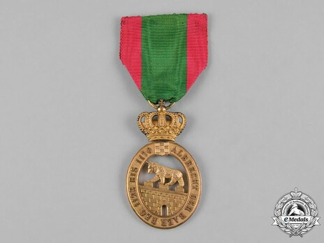 Order of Albert the Bear, I Class Knight (with crown, in bronze gilt) Obverse