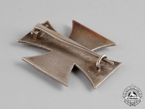 Iron Cross I Class, by P. Meybauer (early pin, marked) Reverse
