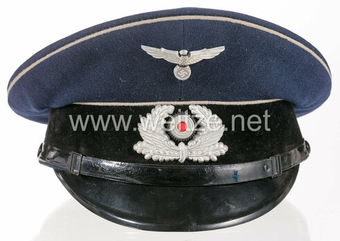 Reichsbahn Bahnschutzpolizei Enlisted Ranks Visor Cap Front