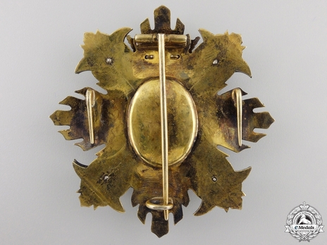 Grand Cross Breast Star (Silver gilt) Reverse