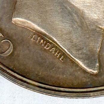Silver Medal (obverse stamped "LINDAHL" reverse stamped "AUG. THOMSEN") Obverse Detail