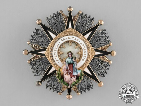 I Class Breast Star (white and black distinction) Obverse