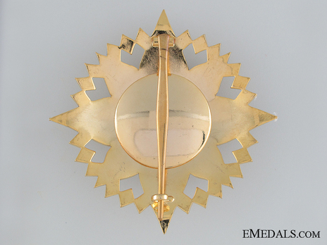 Order of the Crown of Thailand Knight Grand Cross breast star (I Class) Reverse