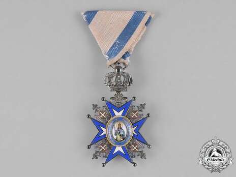 Order of Saint Sava, Type III, V Class Obverse