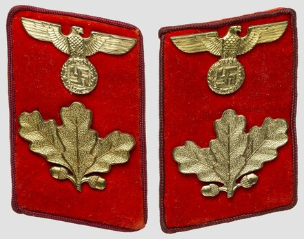 NSDAP Dienstleiter Type IV Gau Level Collar Tabs Obverse