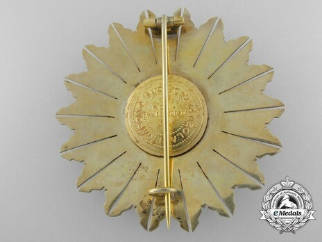 Grand Cross Breast Star (by E. Gardino) Reverse