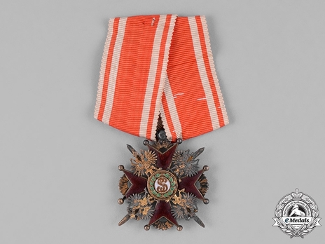 Order of Saint Stanislaus, Type II, Military Division, III Class Badge (provisional government, with swords)